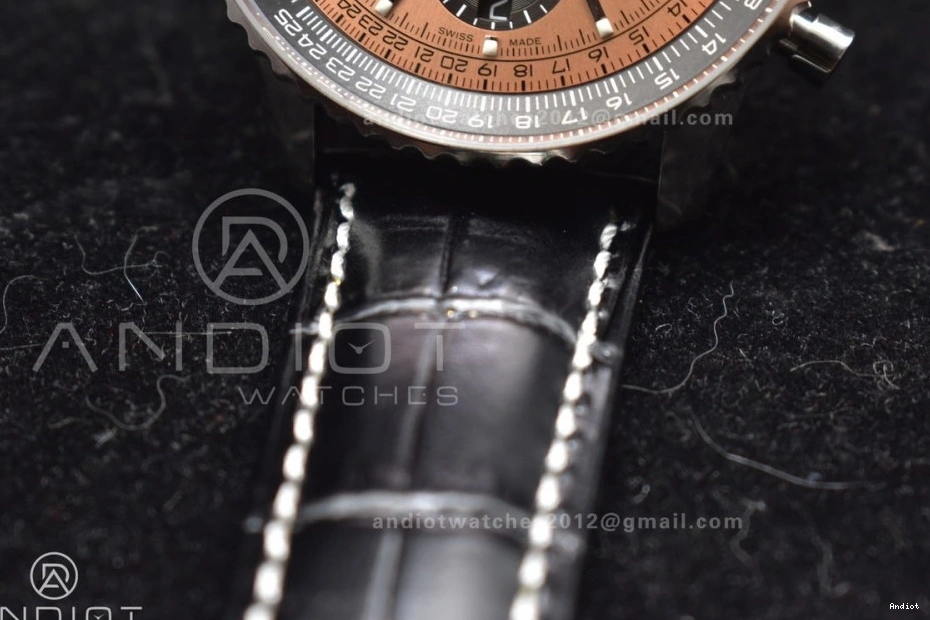SS Version Navitimer L-Orange Chrono Blk BLS Best LE 1:1 43mm A7750 0509